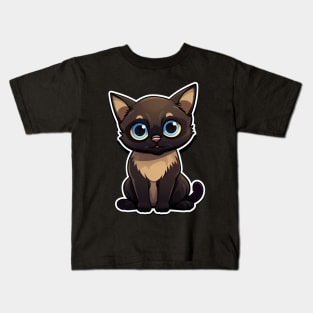 Cute Siamese Cat Lover Funny Siamese Cat Kids T-Shirt